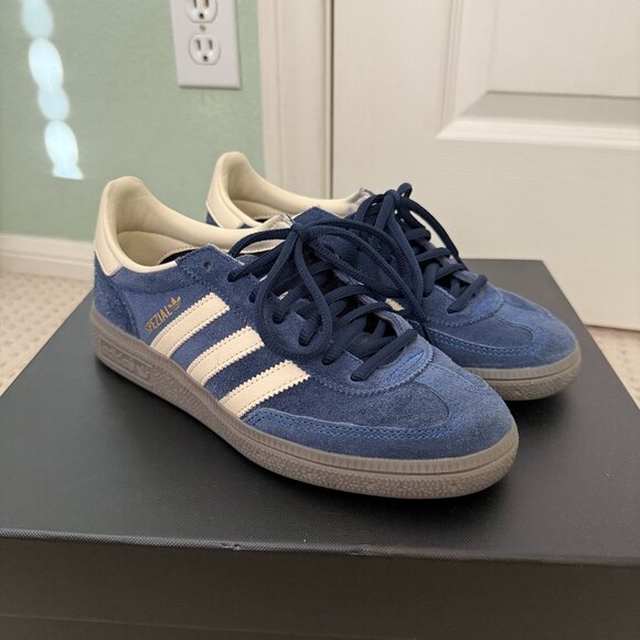 Adidas Handball Spezial Shoes (Night Indigo, Cream White, Cloud White; US M5/W6) - Picture 2 of 16